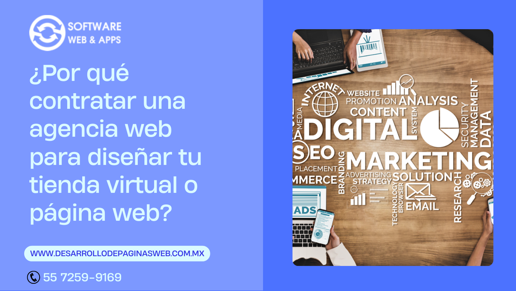 ¿Por qué contratar una agencia web para diseñar tu tienda virtual o página web, Software web y apps, diseño de paginas web en CDMX.